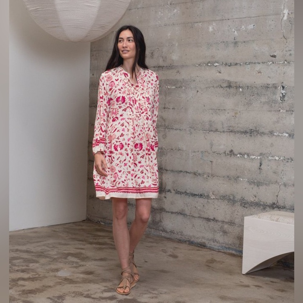 Natalie martin fiore short dress WILDFLOWER ROSE